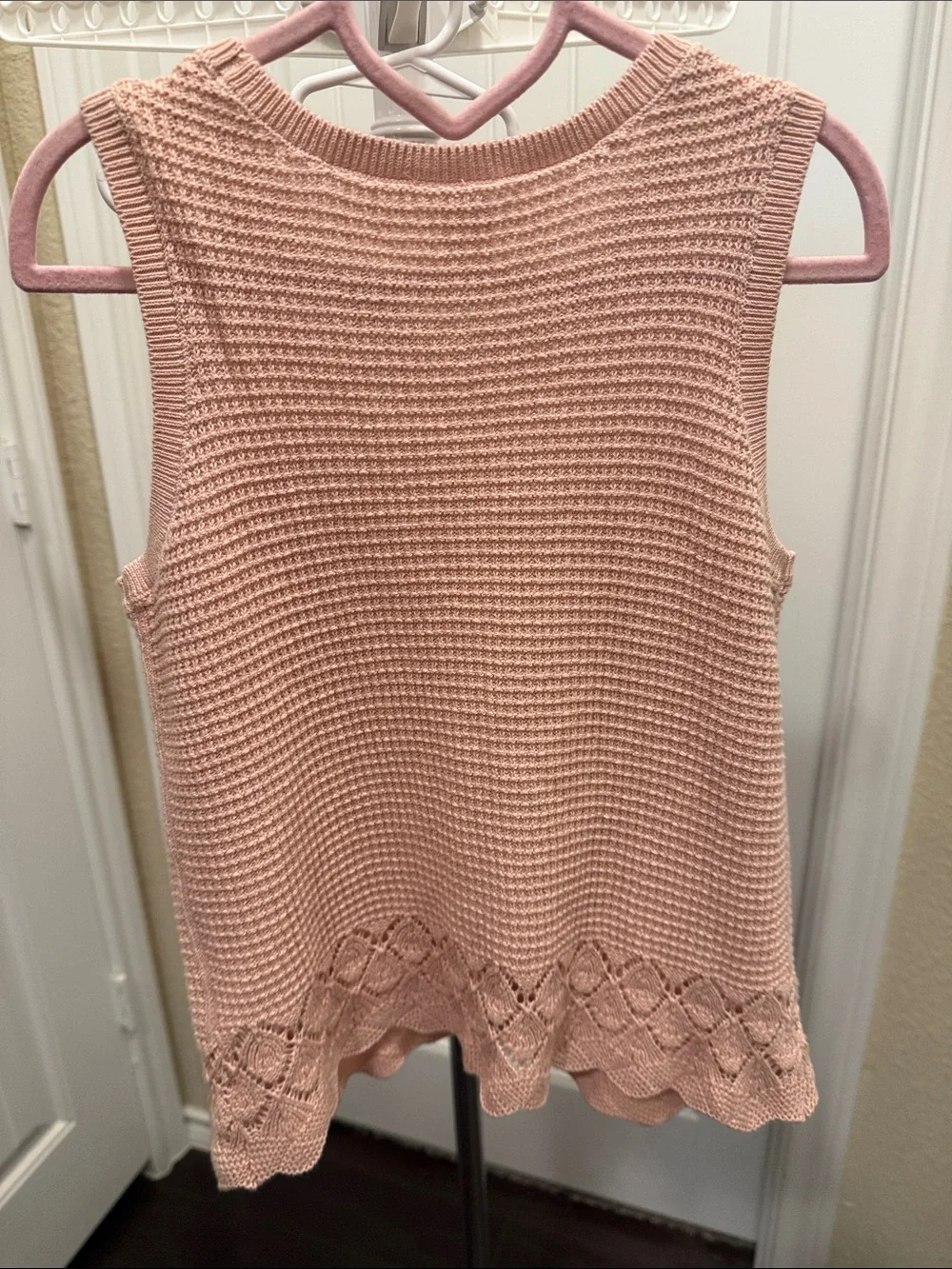 OshKosh B'gosh Dusty Pink Knit Sleeveless Top and skirt set